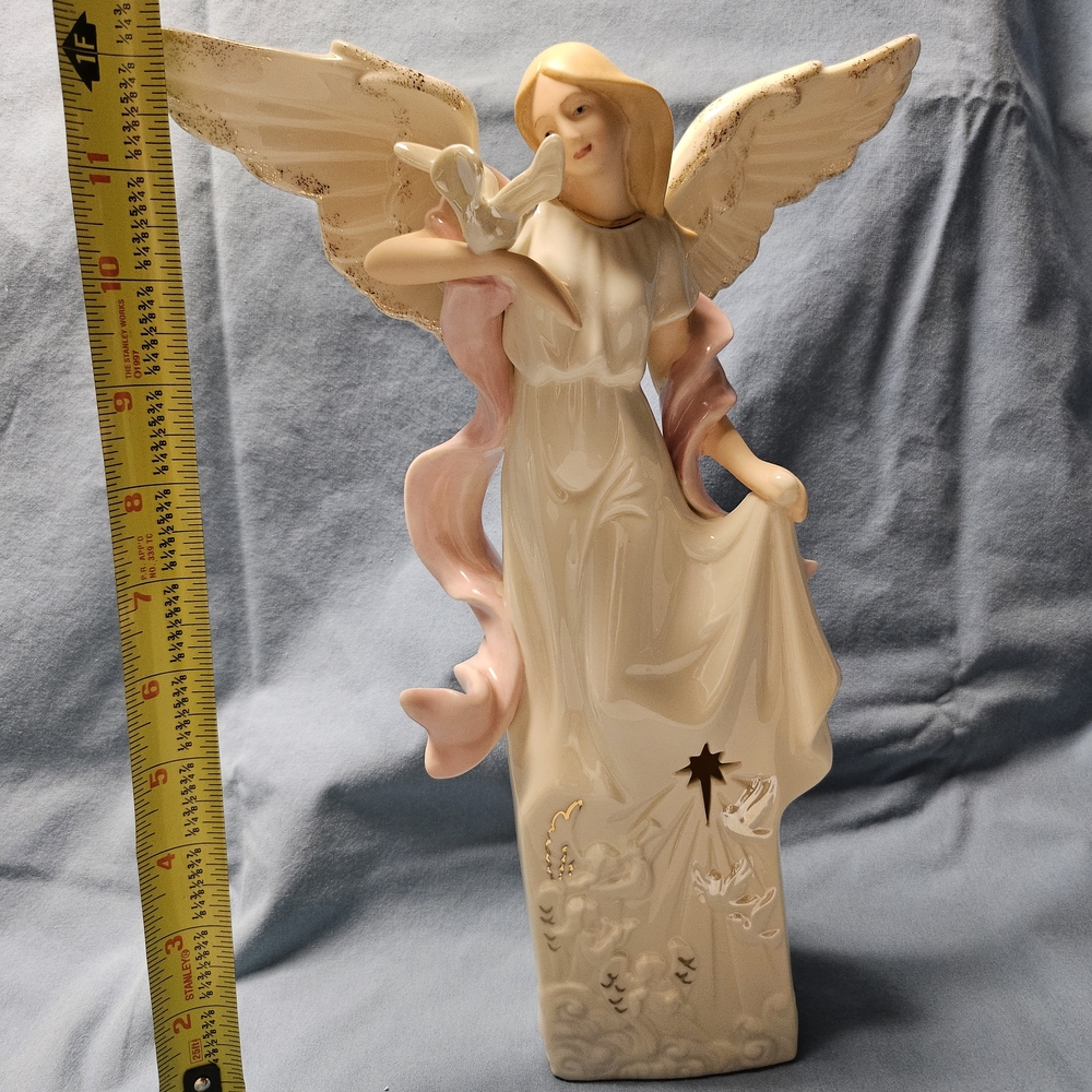 Elegant Angel Figurine with Dove